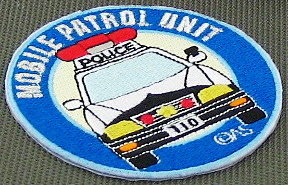 POLICE刺繍ワッペン【アイロン接着】