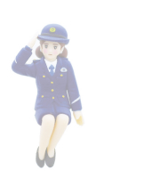 ご当地フチ子シリーズ 女性警察官のフチ子