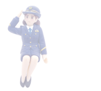 ご当地フチ子シリーズ 女性警察官のフチ子